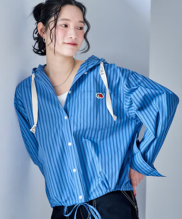 別注 多色連帽短版襯衫