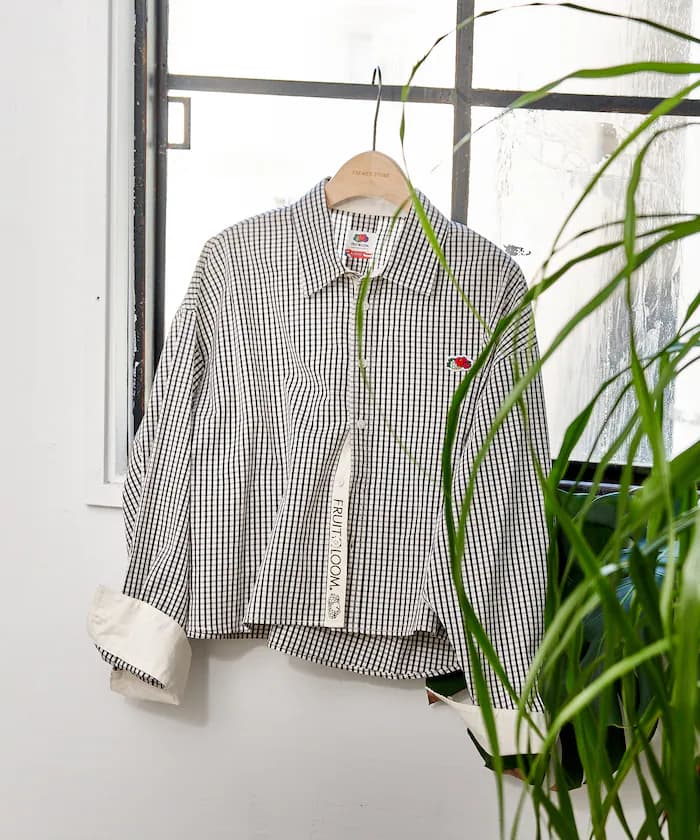 FRUIT OF THE LOOM × FREAK'S STORE 別注 多色 長袖短版條紋襯衫