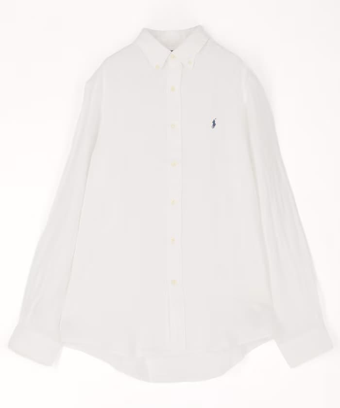 亞麻寬版Broad襯衫