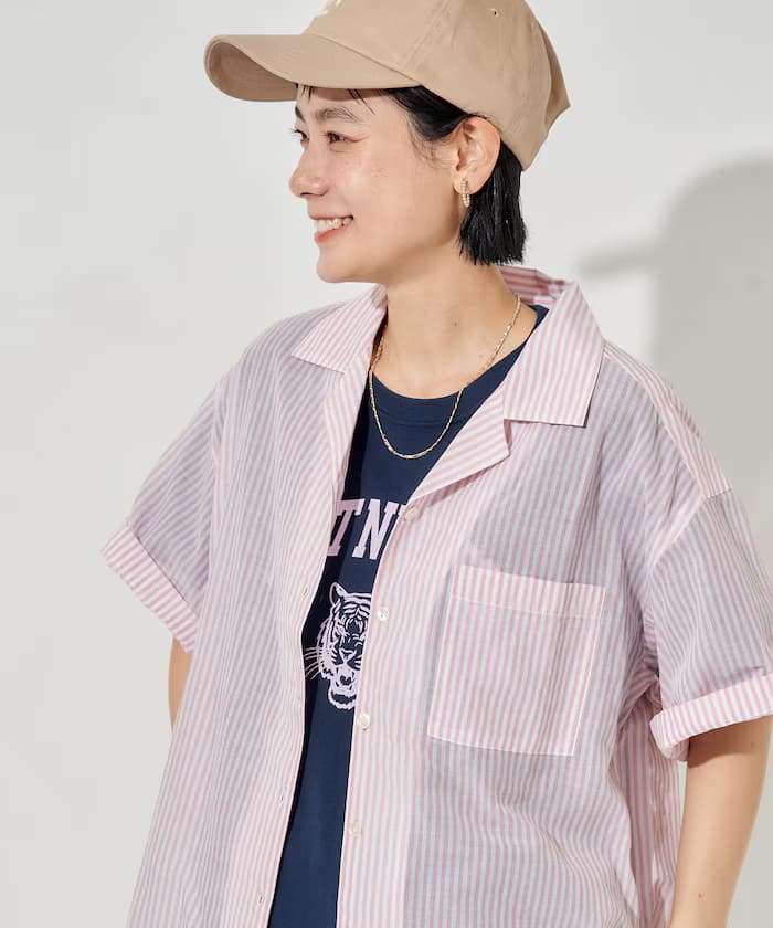 印度棉布開襟半袖襯衫