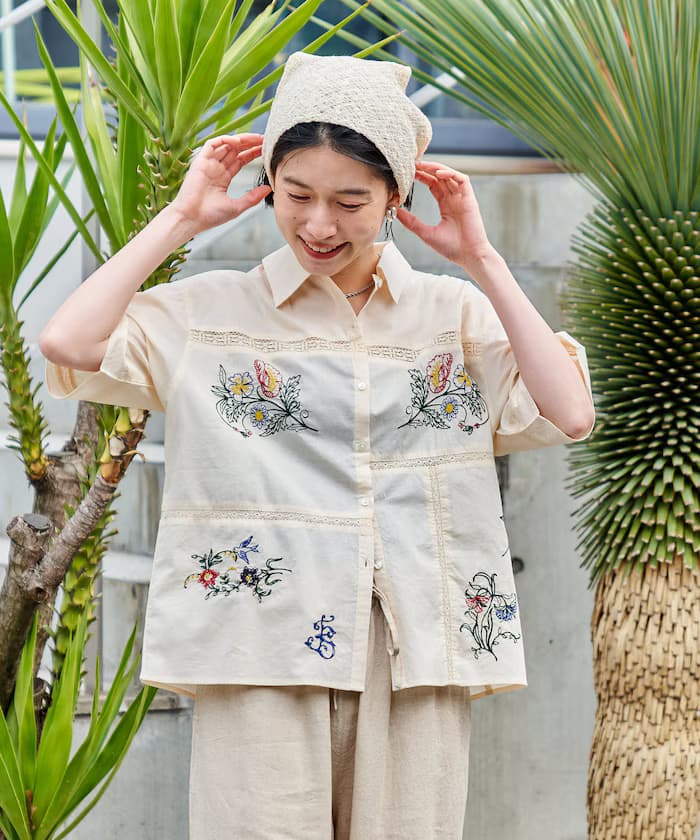 印度拼布刺繡襯衫