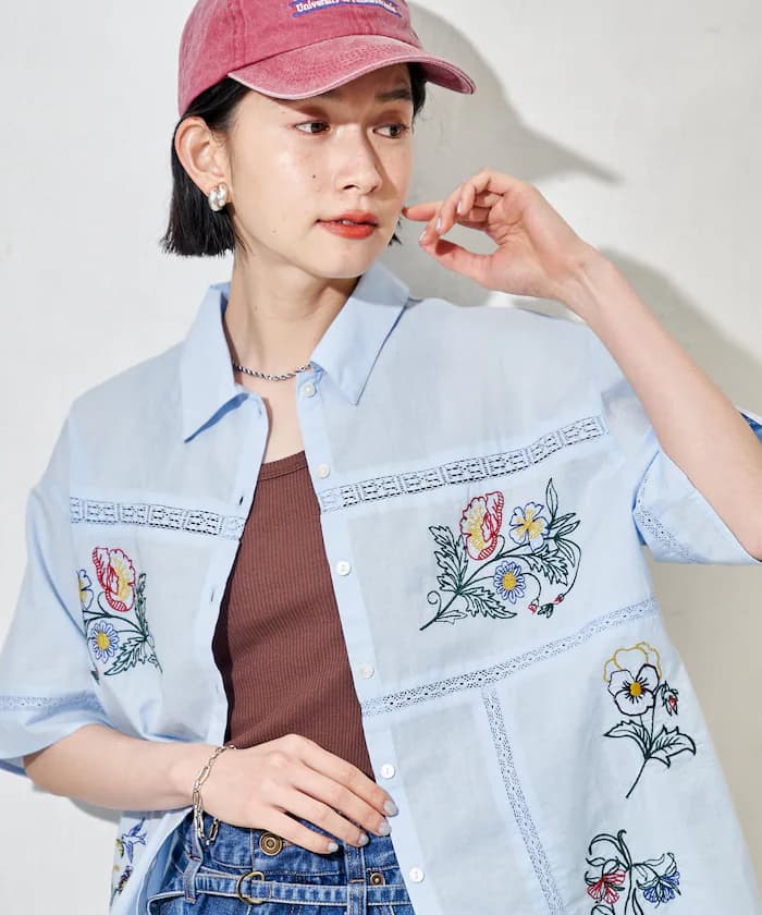 印度拼布刺繡襯衫