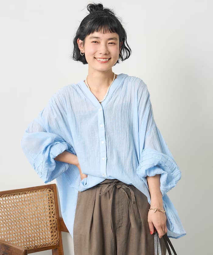 印度單層紗罩衫