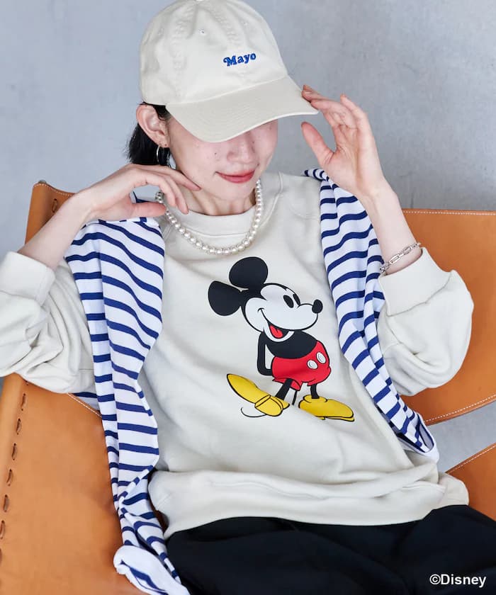 【MICKEY MOUSE】復古風格印花衛衣