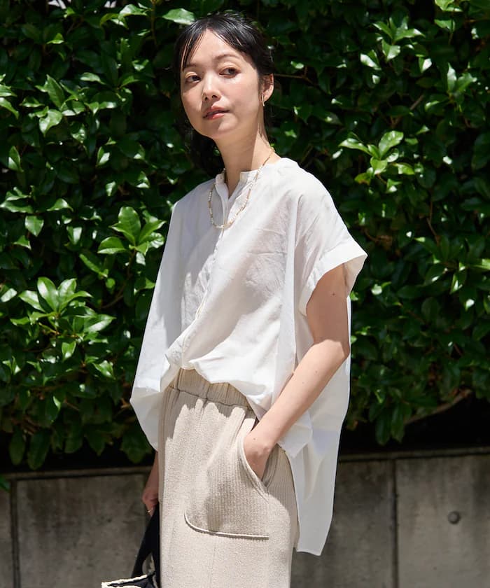 印度棉布法式短袖罩衫