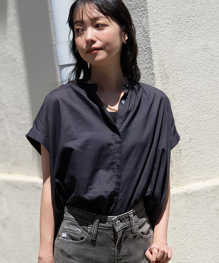 印度棉布法式短袖罩衫