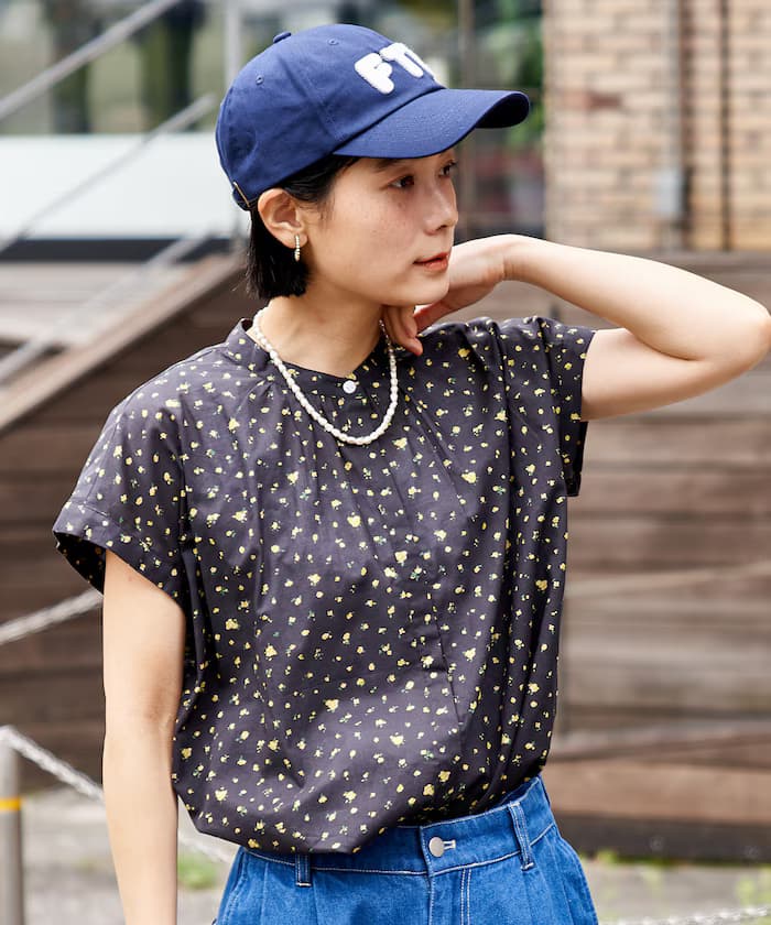 印度棉布法式短袖罩衫