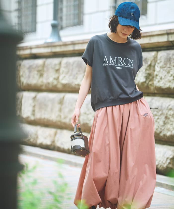Americana × THOUSAND MILE × FREAK'S STORE 聯名限定 法式短袖T恤 裙子套裝