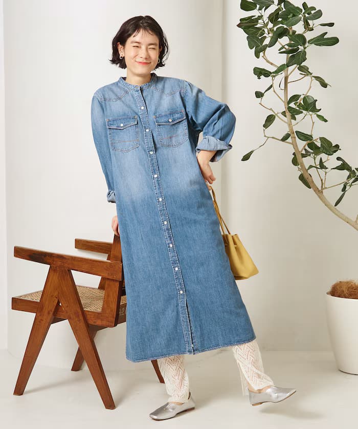 別注 DENIM SHIRTS ONE PIECE