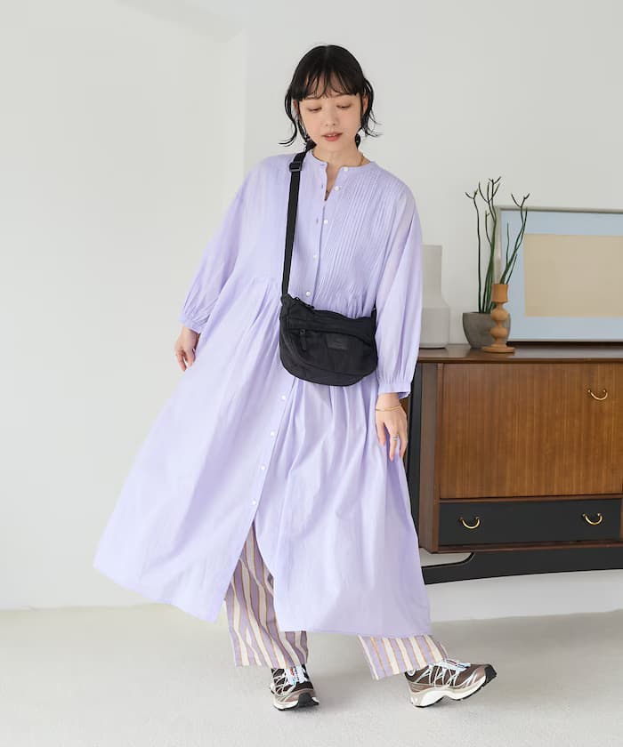 インド ピン打褶連身裙