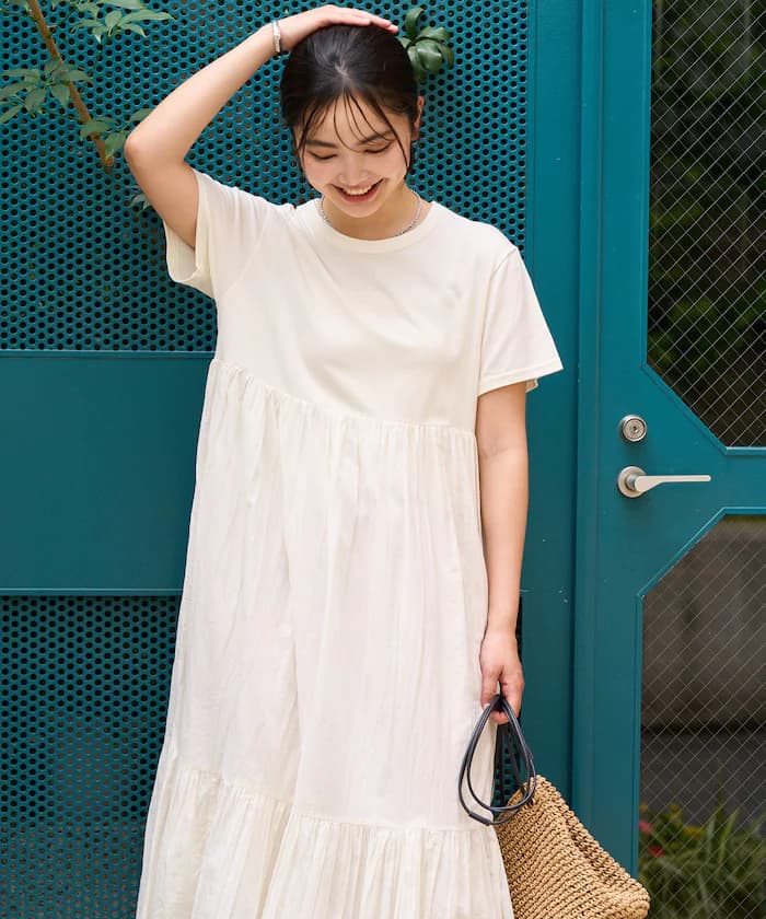 インド ドッキング T恤連身裙