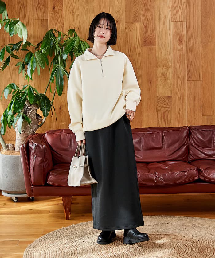 【套組商品】貼合布半拉鍊裙套組