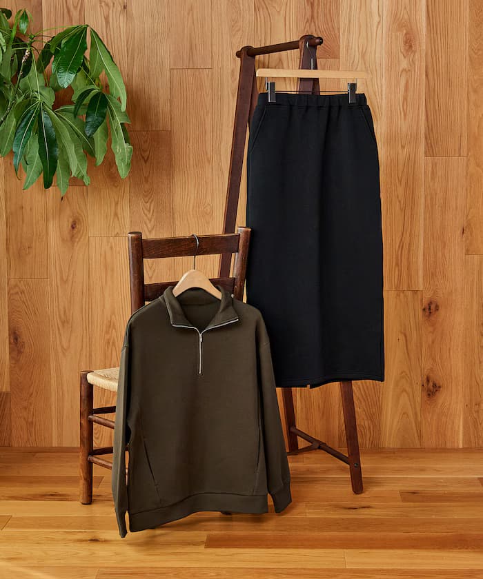 【套組商品】貼合布半拉鍊裙套組