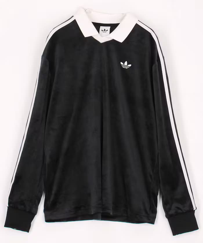 ベロア ポロ 長版スリーブ