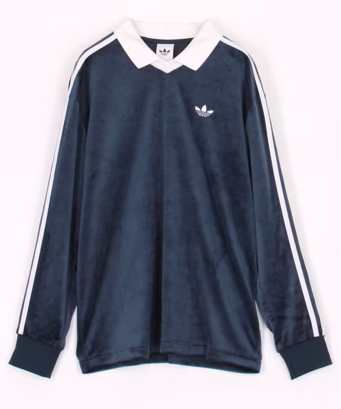 ベロア ポロ 長版スリーブ