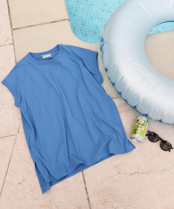 接觸冷感/UV AIRDRY HIGHCOOL 法式短袖T恤