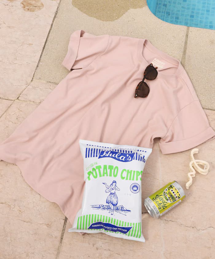 接觸冷感/UV AIRDRY HIGHCOOL 摺邊T恤