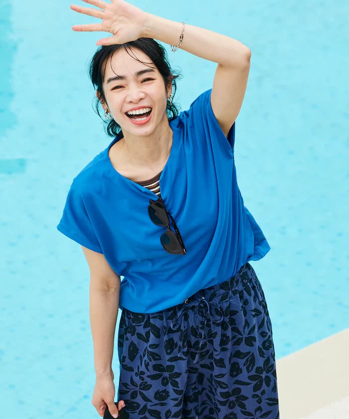 接觸冷感/UV AIRDRY HIGHCOOL 鑰匙孔領T恤