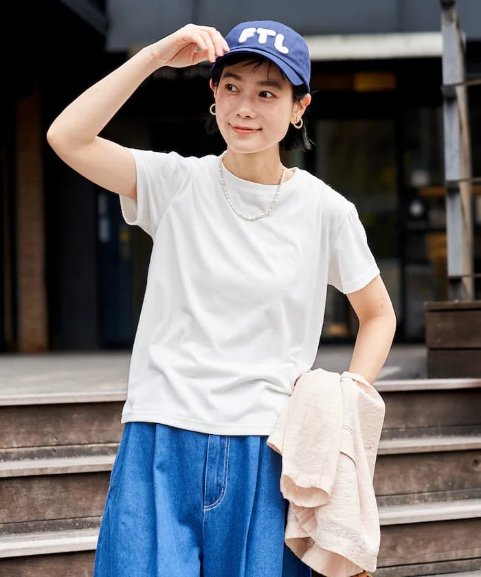 防汗漬天竺貼身T恤/遮熱/UVカット