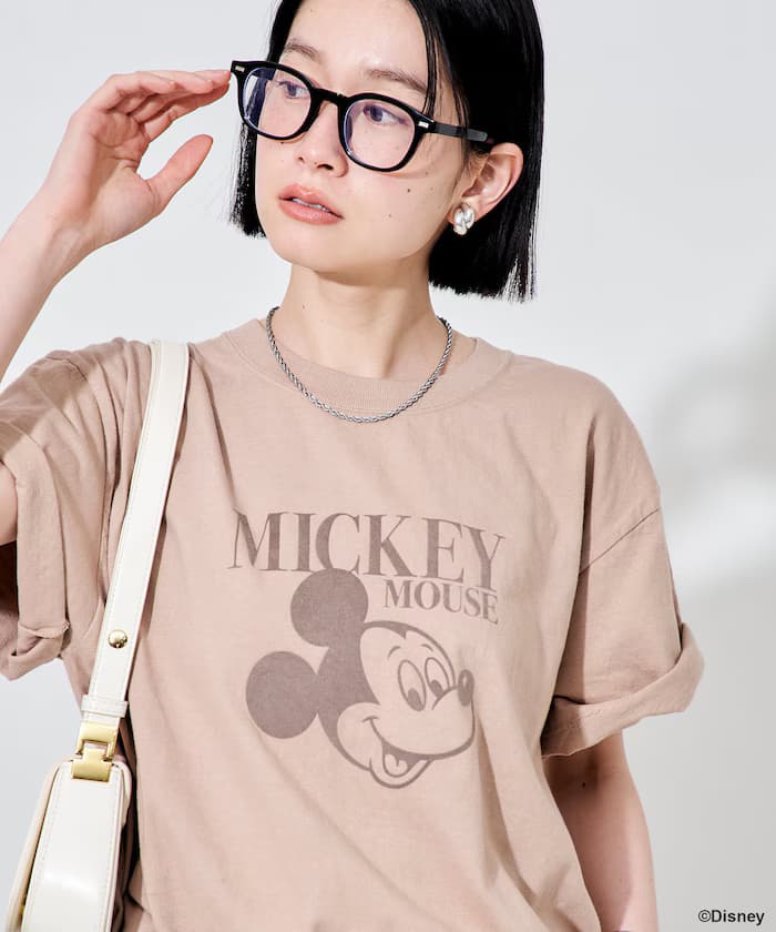 MICKEY MOUSE 植絨T恤