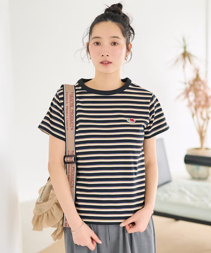 別注 FRUIT OF THE LOOM 橫條紋半袖T恤