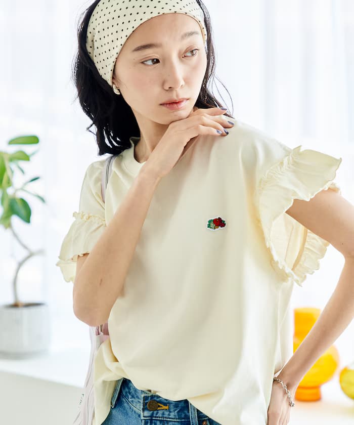 別注 顏料荷葉邊T恤