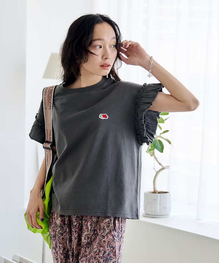 別注 顏料荷葉邊T恤