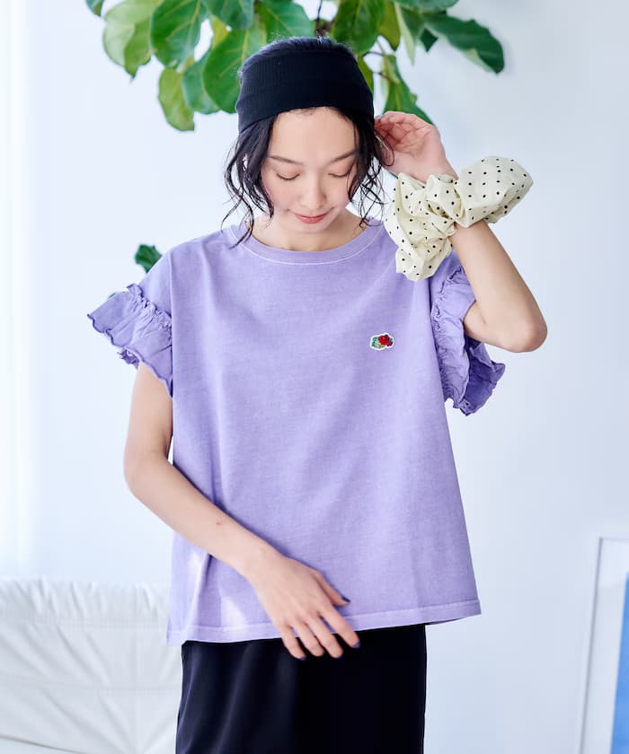 別注 顏料荷葉邊T恤