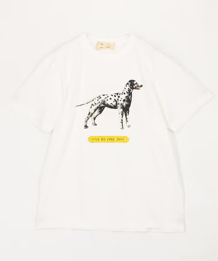 original print tee dalmatian