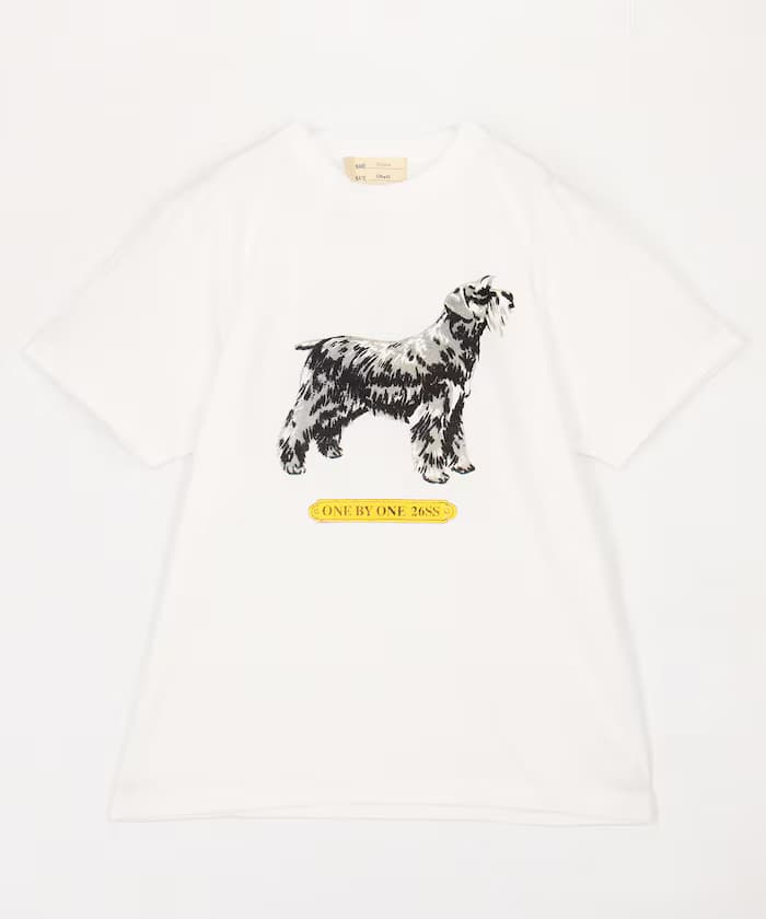 original print tee miniature schnauzer