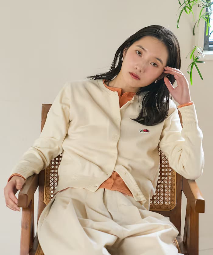 別注配色疊層針織開衫