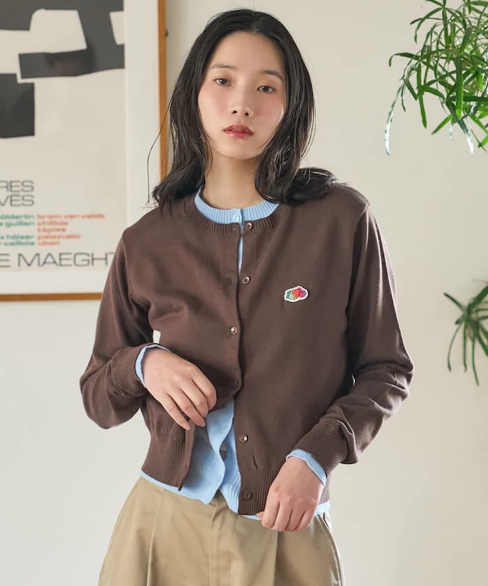 別注配色疊層針織開衫