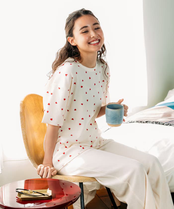 別注愛心T恤素面褲子居家套組