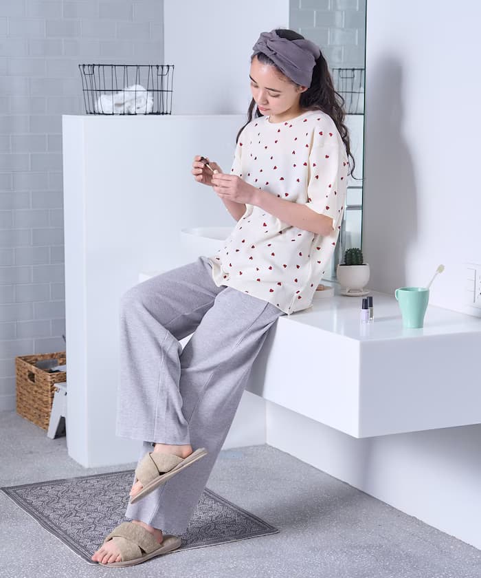 別注愛心T恤素面褲子居家套組