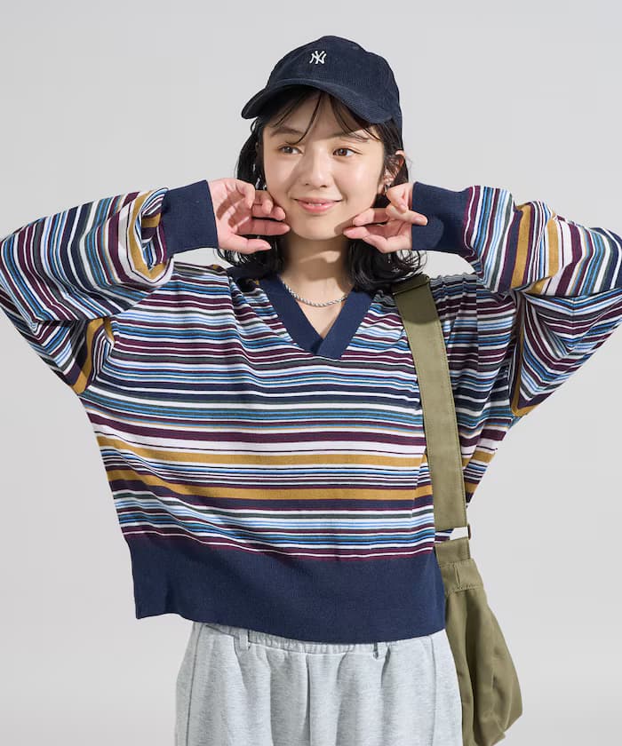 ＜新色追加＞可水洗迷你開領Polo針織衫