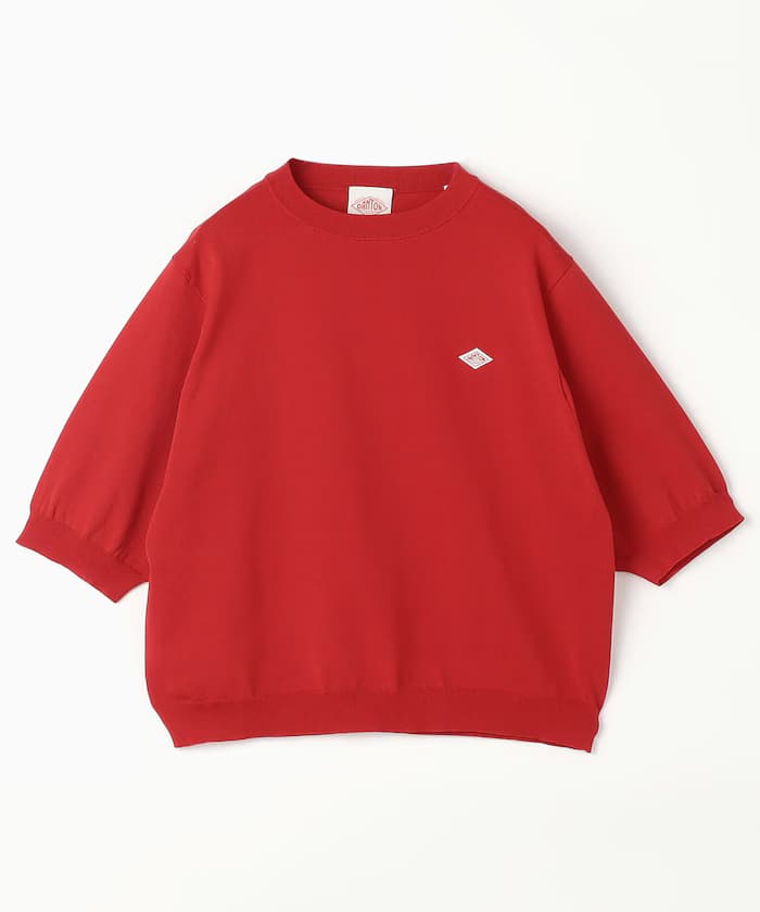 Women's Jersey Knit Half Sleeve Crew Neck Pullover