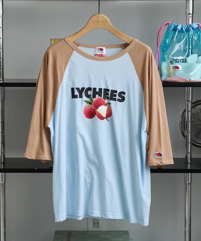 別注透膚七分袖印花T恤