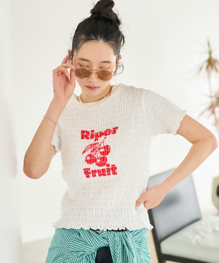 別注 褶皺 Logo T恤