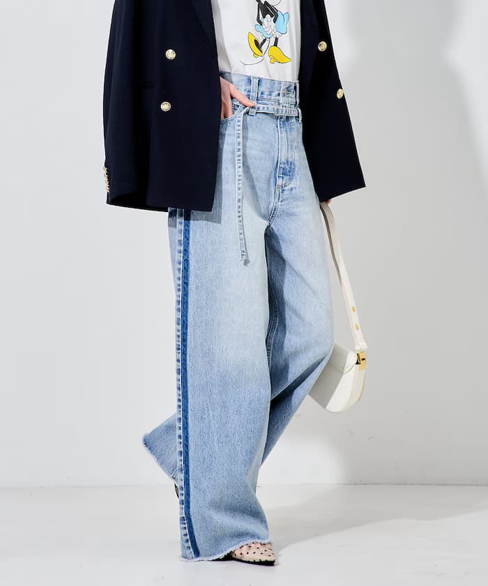 FREAK'S STORE 寬管丹寧褲