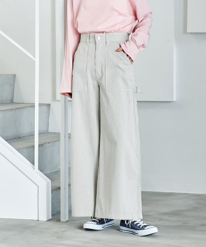 寬版工作褲/棉質寬版工作褲