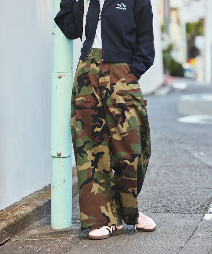 寬版工作褲/棉質寬版工作褲