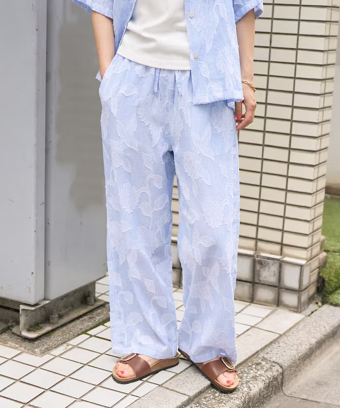 印度風 提花易搭褲