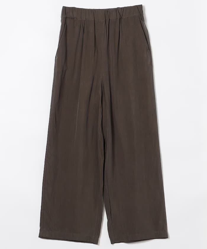 接觸冷感棉麻混紡鬆緩寬版褲子