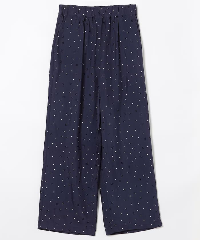 接觸冷感棉麻混紡鬆緩寬版褲子