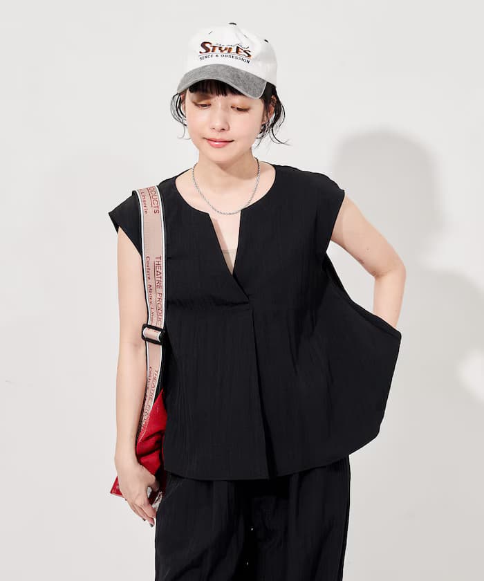 【組合套裝】SUMMERCOOL 罩衫寬版褲套裝組/接觸冷感