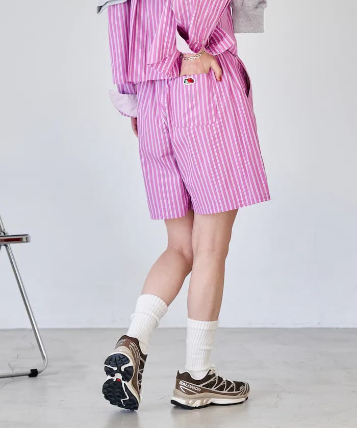 別注 多色條紋 短褲