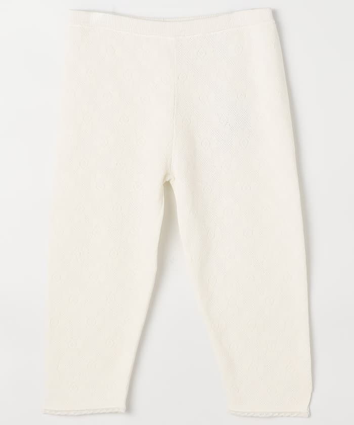 flower jacquard spats