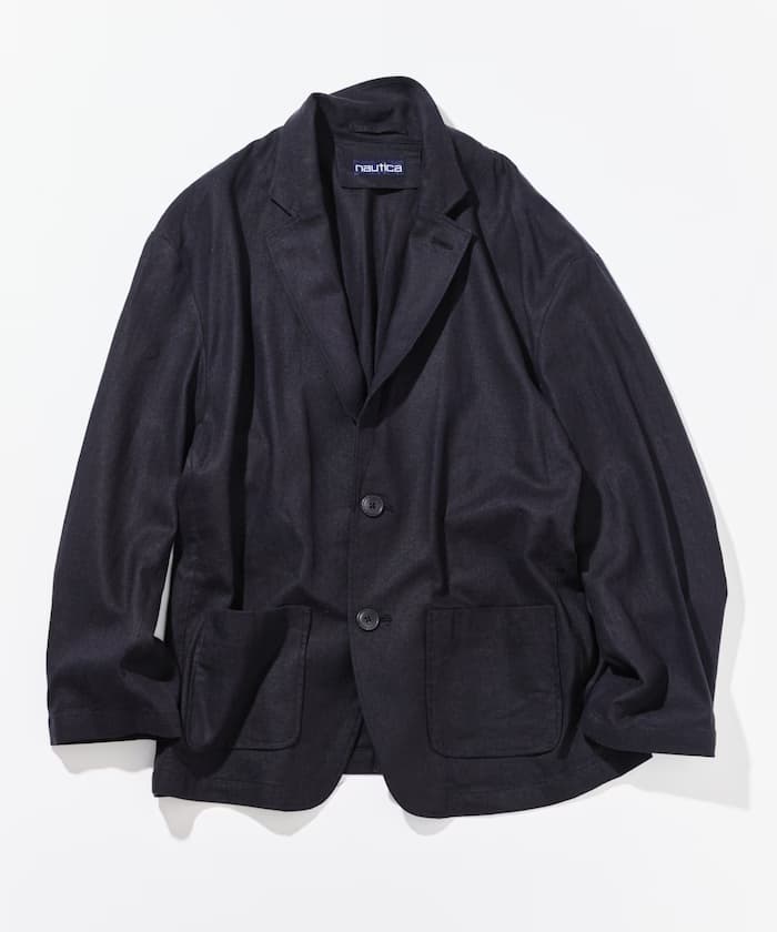 亞麻混紡西裝外套