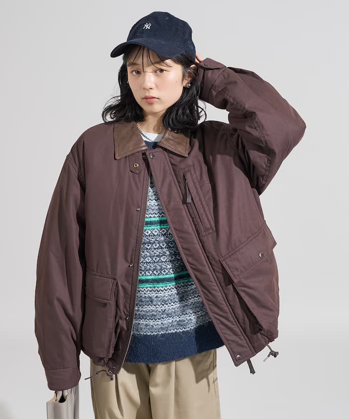 棉質尼龍短版夾克