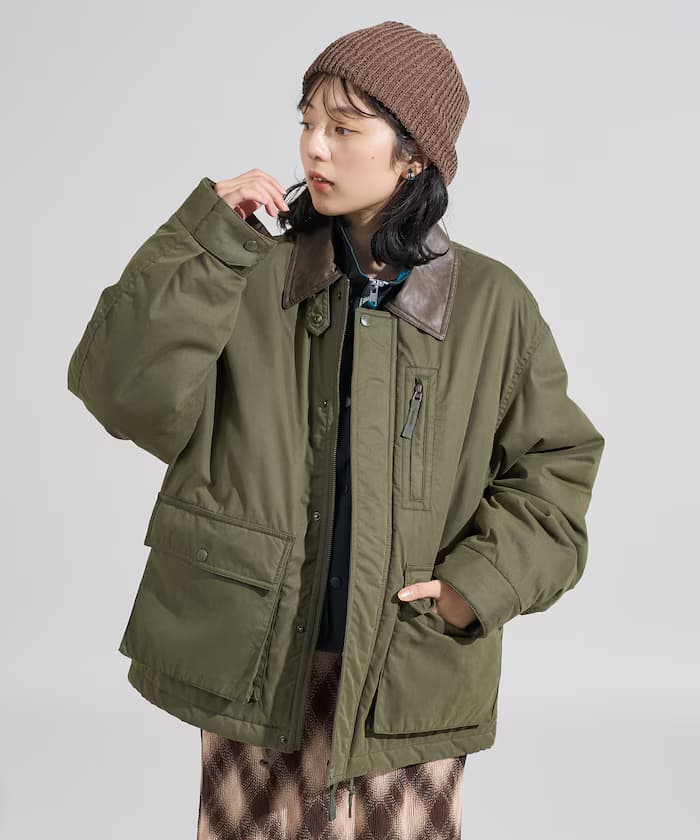 棉質尼龍短版夾克